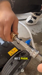 Van Khóa đầu nối nhanh Inox - Chuẩn 1/4" & 3/8" - Phụ kiện máy rửa xe