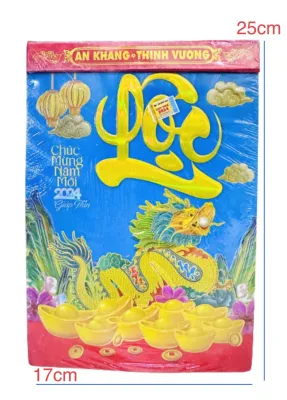 Lốc lịch GIÁP THÌN 2024 - lốc đại 145 x 205cm - 16 x 24cm - 20 x 30cm - 25 x 35cm - 30x40cm