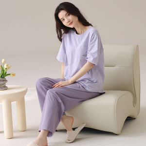 MiiOW | Cat Person Modal Sleepwear Womens Summer Short Sleeve Cotton Soft Outerwear Home Clothes Autumn Winter Sweet Cute Style Set