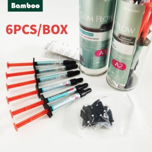 Bamboo 6PCS Dental Composite Flowable Light Cure Materials Filling Fluid Resin A2 A3  in Korea
