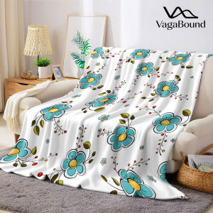 Chăn Flannel Họa Tiết Hoa Hoạt Hình Màu Xanh Mòng Két Mềm Mại Ấm Áp Phong Cách Hiện Đại Chất Liệu Polyester Trang Trí Ghế Sofa Quà Tặng Ấm Cúng Mọi Mùa Cho Halloween Giáng Sinh