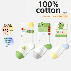 Vớ Dài Hộp Chống Muỗi Mỏng Cotton Hè