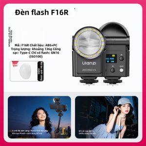 Ulanzi |Đèn flash sáng liên tục F16R cho máy ảnh