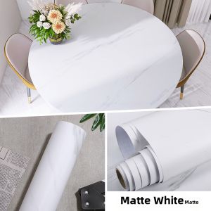 XIANXIANWUFANG | Matte Marble Waterproof Kitchen Wallpaper