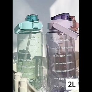 *Ready Stock* 2L BPA FREE Large Capacity Sport Water Bottle with Straw Handle Portable Plastic bottle Outdoor -HW-BTL ✅✅✅✅✅✅**** PRINTING CUSTOM LOGO AVAILABLE *****✅✅✅✅✅✅