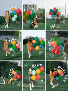 ETY | Colorful Balloons for Birthday Decoration and Photo Props for Children