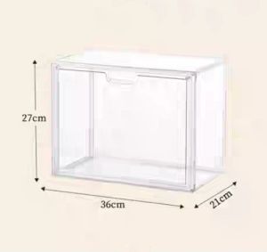 Acrylic Handbag Display Box High Quantity Premium Sturdy Full Storage Transparent Stackable Cabinet Design