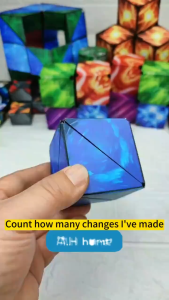 DIGREPAIR ลูกบาศก์รูบิค รูบิค Magnetic Magic Cube รูบิคแม่เหล็กมหัศจรรย์ ต่อได้หลายรูปทรง ฝึกคิดเชิง 3 มิติ Rubiks Cubes ของเล่นเด็ก