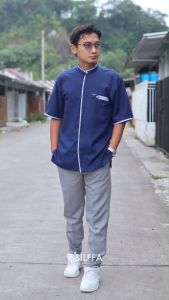 Koko Dewasa Lengan Pendek. Kemeja Koko Polos. Baju Muslim By Silffa