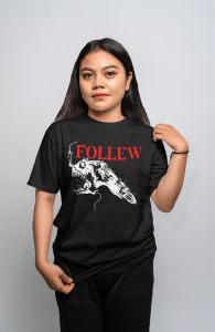 Kaos wanita Dewasa Import Kekinian Terbaru Fish Monster Cotton Combed