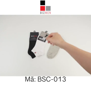 COMBO 4 Đôi tất vớ nam ARISTINO Bizmen trơn cổ trung chất cotton tự nhiên thoáng khí kháng khuẩn chống hôi chân - BSC013