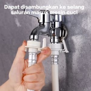 Kran Cabang Keran Shower & Faucet Tembok Kamar Mandi 2 Way