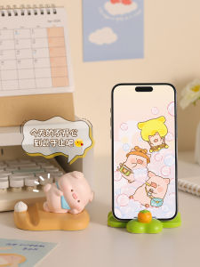 เคสโทรศัพท์มือถือรูปหมูน่ารักสำหรับตกแต่งโต๊ะทำงานของเล่นตกแต่งสำหรับเพื่อนและคู่รักของคุณในวันเกิดของคุณ
