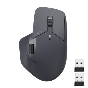 Rapoo | Rapoo MT760L/MT760M Multi-mode Rechargeable Wireless Mouse Ergonomic 4000 DPI Support Up to 4 Devices Bluetooth Mouse
