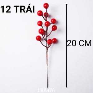 Cành quả đỏchùm quả chery trang trí NOELoản vòng nguyệt quếlàm cành đào đông PAVAVA