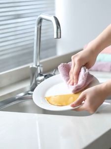 Kain Lap Anti Minyak Microfiber / Kain pembersih / kain meja / Serbet kain