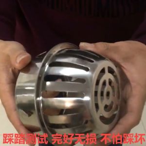 1Pc Balcony Roof Floor Drain Stainless steel Round Large Displacement Anti-blocking Filter Screen Cover Outdoor Floor Drain