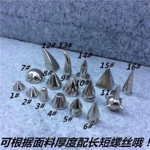 Bullet Punk Spike DIY Rivet Handmade Accessories Material DIY Willow Ding Sling Bag in a Jacket Loy Shoes Rock Metallic Tack