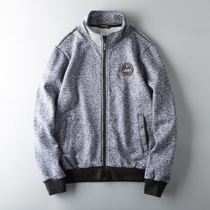 Áo Khoác Nam Lót Lông Cừu Dày Thời Trang Mùa Đông Quần Áo Nam Nguyên Bản Áo Nỉ Áo Khoác Ngoài Thường Ngày Dài Tay Ôm Vừa Vặn