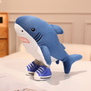 20/30cm Tung Tung Tung Sahur Plush Tralalelo Tralala Plush Toy Cute Shoe-wearing Shark Italian Brainrot Al Toys Shark Kids Gifts