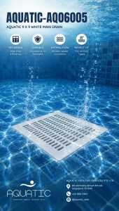 Main Drain 12 x 12 LARGE For Swimming Pool | Pool Flat Main Drain