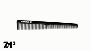 TONI&GUY หวีหางแหลม สําหรับรวบผมตึงหรือแสกผม รุ่น Carbon Antistatic Comb 0712 (VV13) เหมาะสําหรับช่างตัดผมมืออาชีพ - สีดํา