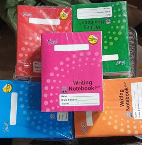 Writing Notebook for Prep / Kinder/ Malalaki space / Bigger size Assorted Color / Vanda
