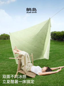 Lie Island Summer Cooling Washable Cotton Quilt Comforter Light Weight Air Conditioning Bedding Single Double Size Fabric Care