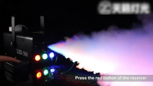 500W Professional Mini Stage Fog Machine With 13 Colorful Wireless Remote Control Stage Smoke Machine For Stage DJ Disco Lights