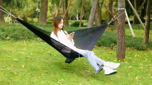240x130cm ice hammock sports camping ice silk hammock 200kg With Storage Bag PortableTravel cradle