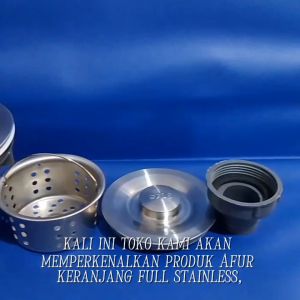 Afur Keranjang Full Stainless: Sink Cuci Piring Tahan Lama & Keranjang Stainless Berkualitas