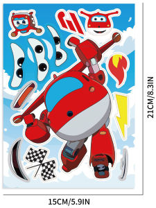 Ledi Superhero Puzzles Stickers Children Educational Toys Waterproof 3D DIY Face Stickers Personalized Intelligence Stickers