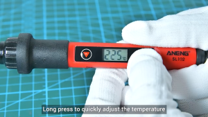 COD ANENG Solder Listrik LCD 60 Watt + Timah + Pasta Solder Plus 5 Pcs Set Mata Solder Set Lengkap