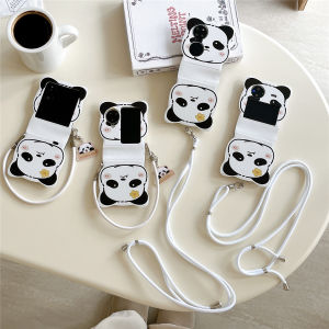 Foldable Screen Huawei Phone Case with Lanyard Protective Anti-Fall Cover Crossbody for OPPO Find N3 Flip Vivo X Flip Nova Flip