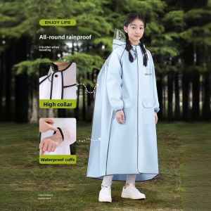 MONLEYTA | German Childrens Raincoat Full Body Waterproof Long Coat With School Bag Boys And Girls Primary School Students Special Use