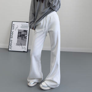 High Waist Loose Fit Flared Casual Pants Womens Spring New Style plus Size Wide Leg Pants Tummy Control Floor Length