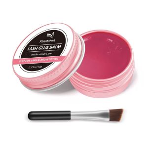 PERMANIA Lash Lift Glue Strawberry Eyelash Glue Balm For Eyelash Perming and Brow Lamination Lash Curling Adhesive For Home Use