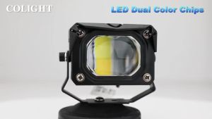 2PCS 40W mini driving light V7 Pro high/low beam white and yellow LED headlights Korea LED chip