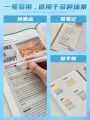 Dianshi DS805S Mechanical Fluorescent Pen Set Retro Colors Replaceable Core Macro Brand Eye Protection Writing Tool for Students. 