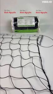Lưới Bóng Chuyền Thi Đấu cước Cao cấp có cáp bọc PVC (Dài 9.5m Rộng 1m)