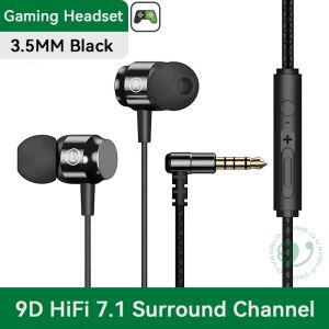 Aitemay Magnetic TWS Wireless Gaming Earbuds with 90° L-Elbow Design Type-C & 3.5mm Dual Mode 9D Surround HIFI Sound Heavy Bass for Mobile Games/Music