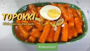 Bánh gạo thỏi Tokbokki truyền thống Hàn Quốc 1kg