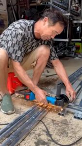 Moketa Brushless Mesin Gerinda Tangan MIN Angle grinder 4INCH Untuk Memotong dan Poles Besi
