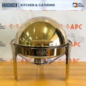 Top Quality Round Roll Top Chafing Dish Buffet Set Stainless Steel Chafer and Buffet Warmer Catering