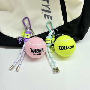 2026 New Dragon Couple Tennis Keychain Pendant Bag Accessories Pink Creative Gift Bag Charm for Lovers of Fashion And Sports
