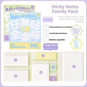 SANNIANERBAN | Strong Adhesive Study Notes Index Label Post-It