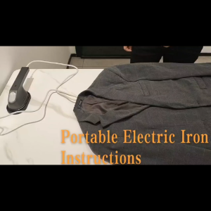 Compact Renew Mini Electric Dry Iron - Sleek Black with Ergonomic Grip 220V-240V Type-C Plug Ideal for Home & Travel Use Travel Hair Dryer Sleek Handheld Dryer Matte Finish Portable Dryer