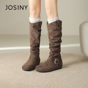 Josiny | Vintage Summer Dress Match Slim Stackable Womens Long Boots