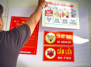 Bảng Nội Quy - Tiêu Lệnh PCCC (Mica)
