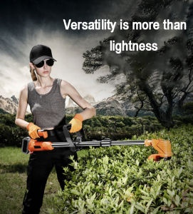 เครื่องตัดหญ้า การตัดหญ้า เสริมด้วยเครื่องเล็มหญ้า กิ่งไม้ เพื่อให้การตัดหญ้าเป็นไปได้ง่าย เครื่องตัดหญ้า ไฟฟ้าไร้สาย ประหยัดระดับ 600W เพื่อสร้างผลลัพธ์ที่ดีที่สุด